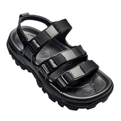 Advanced Water Resistant Sandals with Moisture Wick Isolated on Transparent Background