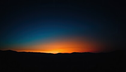 Fototapeta premium Silhouette landscape against sky at sunset 1