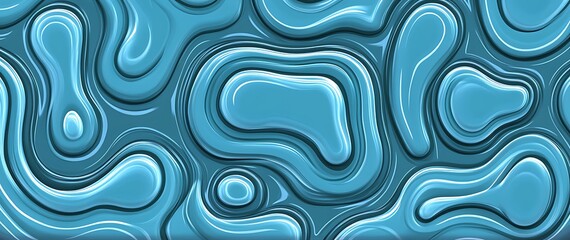 Textured blue abstract background with fluid shapes and liquid effects
