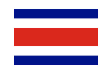 Flag of Costa Rica vector