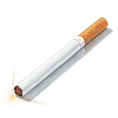 cigarette isolated on white background