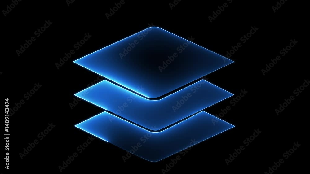 Poster layers vector icon, simple sign for web site and mobile app. animated layers white icon. organized e