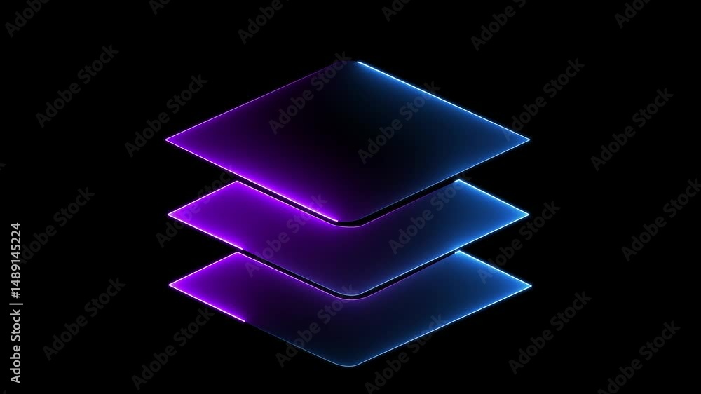Poster layers vector icon, simple sign for web site and mobile app. animated layers white icon. organized e