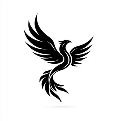 Obraz premium phoenix bird silhouette flying