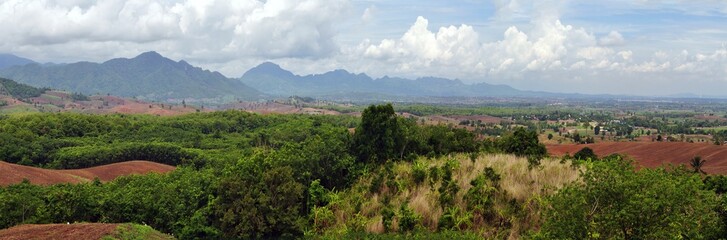 panoramic view of the mountains