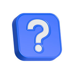 faq symbol 3d rendering