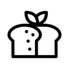 Vegan Bread Icon