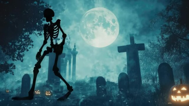 Halloween day concept. Trick or treat and dance with the monsters tonight.