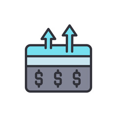 Concept Of Financial Growth With Currency Symbols And Upward Arrows