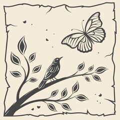 Organic ink bleed pattern spreading on textured handmade cotton paper – artistic abstract background for creative design, craft aesthetics, fine art textures, and natural media

