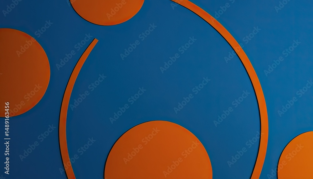 Poster Abstract background from geometric circles and another shapes
4