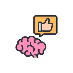 Concept Of Positive Thinking Brainstorming Ideas And Affirmations