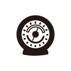 温湿度計のシンプルな白黒アイコン