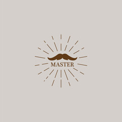flat design icon logo master