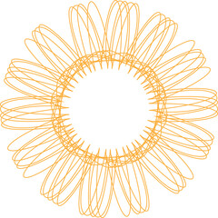 vector illustration of yellow flower