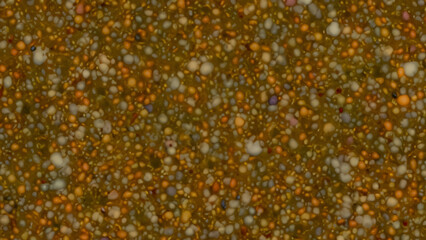 Close-up of a textured surface with small, varied colored pebbles