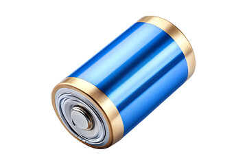 Lithium battery isolated on transparent background

