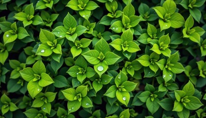 Vibrant green leaves nature garden close-up photography outdoor setting botanical view eco-friendly concept