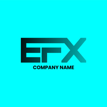 EFX monogram vector logo design