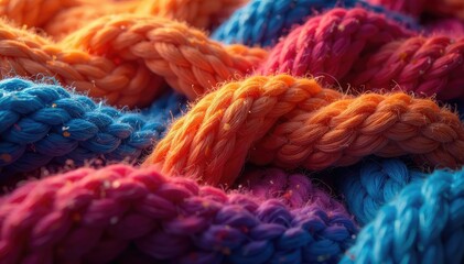 Intricate woven textile, close-up showing texture and design, shapes, colorful, art
