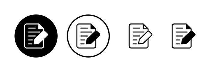 Note icon logo design. notepad sign and symbol