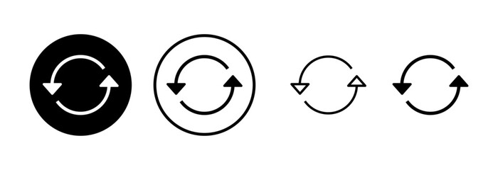 Refresh icon logo design. Reload sign and symbol. Update icon.