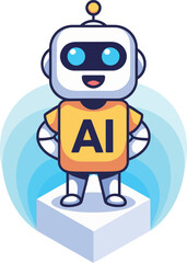 A vector logo design featuring Ai