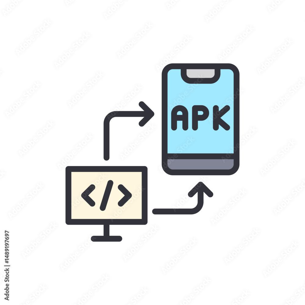Poster software development application package installation flow representation