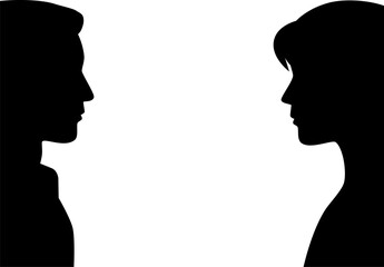 見つめ合う男女