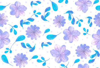 Fototapeta premium seamless pattern with flowers