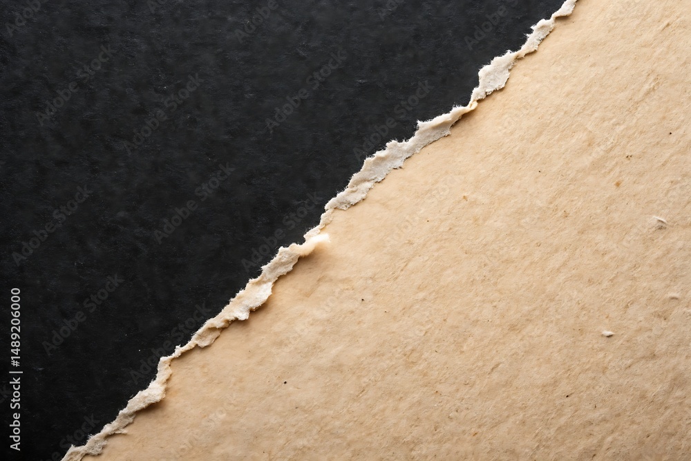 Poster abstract paper texture background with torn edges for creative design