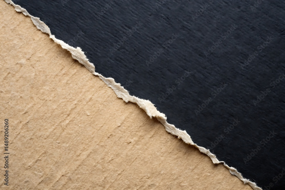 Aufkleber abstract rough paper texture background with torn edges for mockups