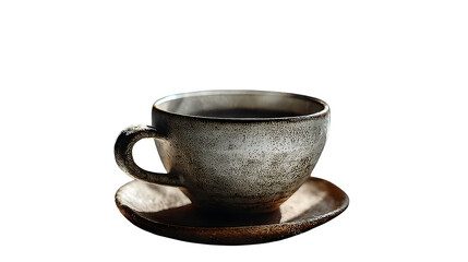 A minimalist white teacup with steam rising, perfect for cozy aesthetics, set against white --ar 16:9 --v 7.0 --s 750
