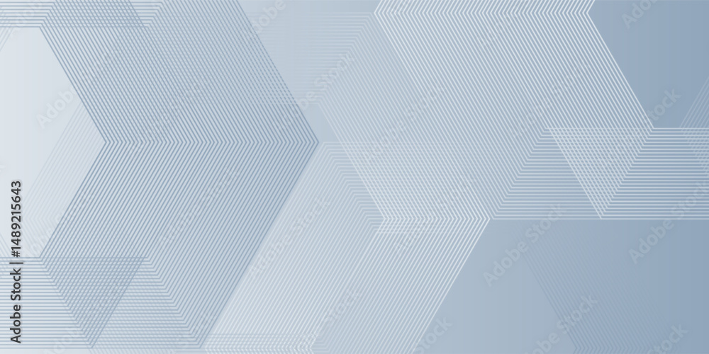 Aufkleber white abstract background with dynamic wavy hexagon texture.eps10