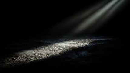 Spotlight on textured surface