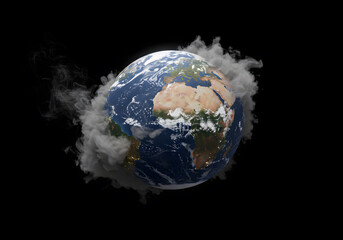 Earth pollution illustration