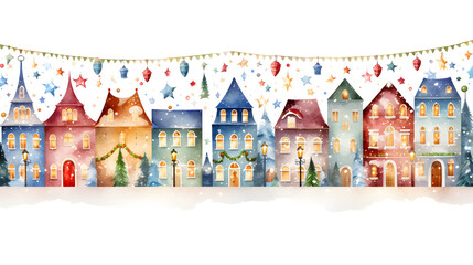 Obraz premium Vibrant Merry Christmas Lights Decoration Design for Festive Holiday Season