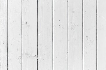 Clean white wooden vertical planks with natural wood texture and subtle shadows creating a simple, calm, and blank backdrop