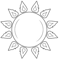 sun fire illustration 