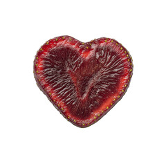 Heart-Shaped Strawberry Cross-Section A Symbol of Love and Sweetness