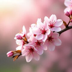 Naklejka premium pink cherry blossoms