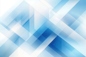 Abstract geometric pattern with overlapping translucent blue and white rectangles creating a sense of depth and calmness