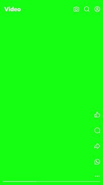 Facebook Video Explore Page UI Overlay (Greenscreen) Animation &ndash; FB Video Watch Feed, Reaction Panel, Comments Section & Profile Details Interface Mockup for Edits & Marketing Advertisement Showreels