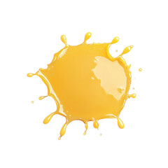 Vibrant Orange Juice Splash Isolated on Black Background