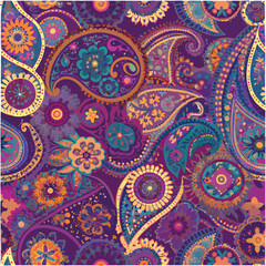 Minimalist Paisley with Botanical Touches – Simplified paisley shapes merged with fine line floral sketches, providing a soft, airy, and modern aesthetic.