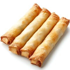 pancakes on a white background