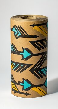 Arrows Patterned Wrapping Paper Roll.