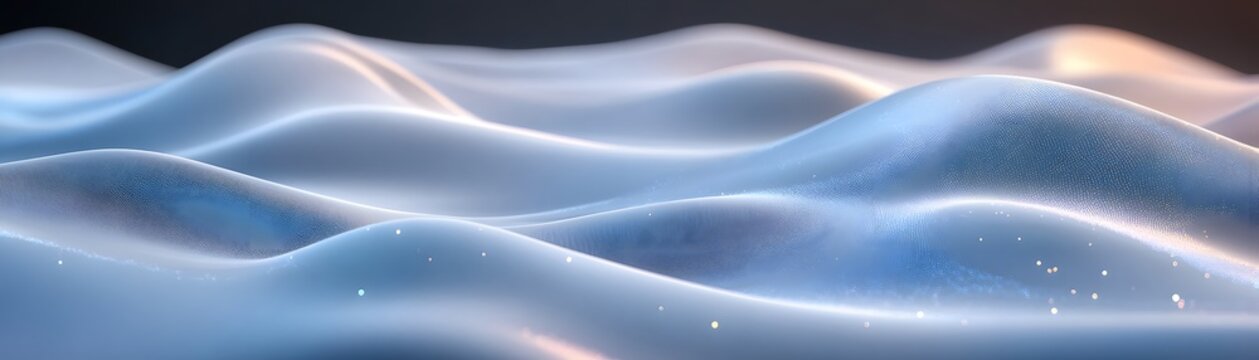 Abstract design of smooth, flowing waves.