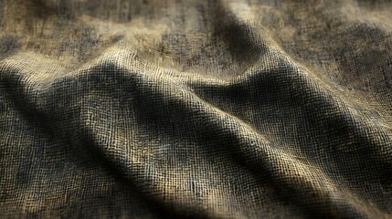 Wrinkled coarse fabric texture