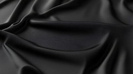 Black fabric texture background